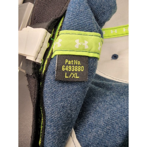 Under Armour W/Lime Green Symbol Size LG/XL Blue Baseball Cap - Picture 8 of 9